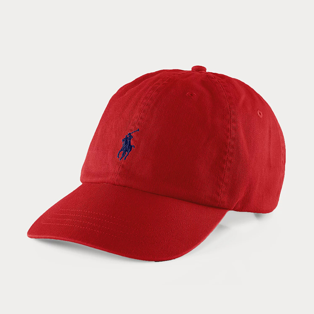 Mũ Polo Ralph Lauren Cotton Chino Ball Cap, Red/Navy