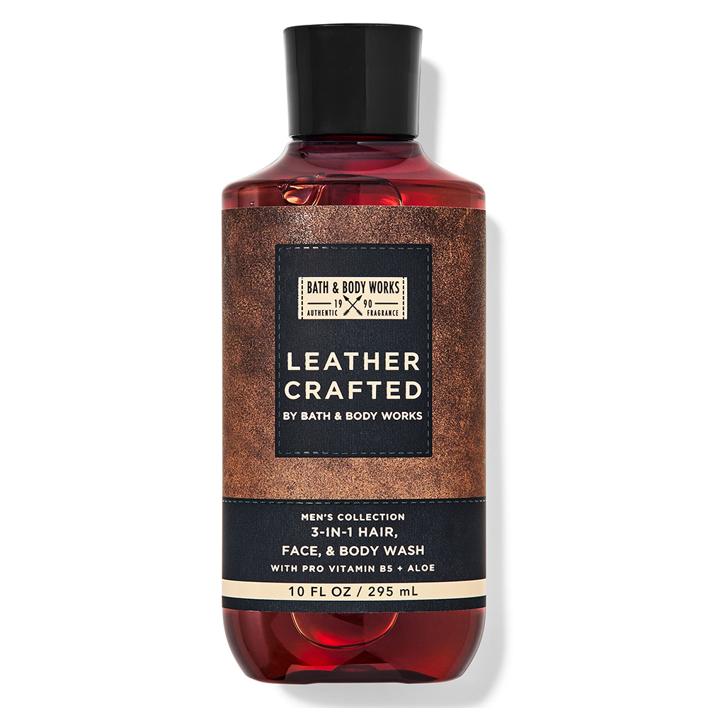 Gel tắm + gội + rửa mặt Bath & Body Works 3in1 Men's Collection - Leather Crafted, 295ml