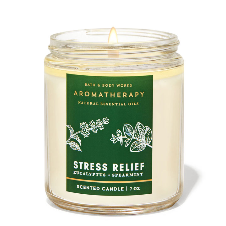 Nến thơm Bath & Body Works Aromatherapy Stress Relief, 198g