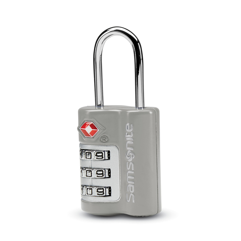 Khóa số vali Samsonite 3 Dial Travel Sentry Combination Lock, Light Grey