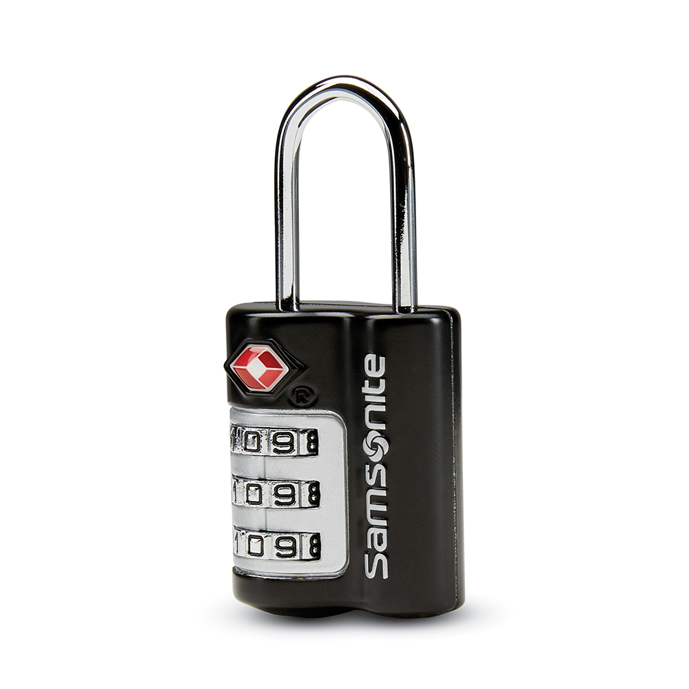 Khóa số vali Samsonite 3 Dial Travel Sentry Combination Lock, Matte Black