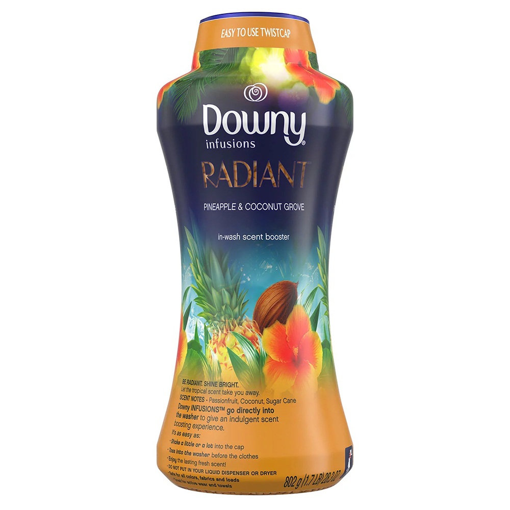 Hạt xả vải Downy Infusions Radiant - Pineapple & Coconut Grove, 802g