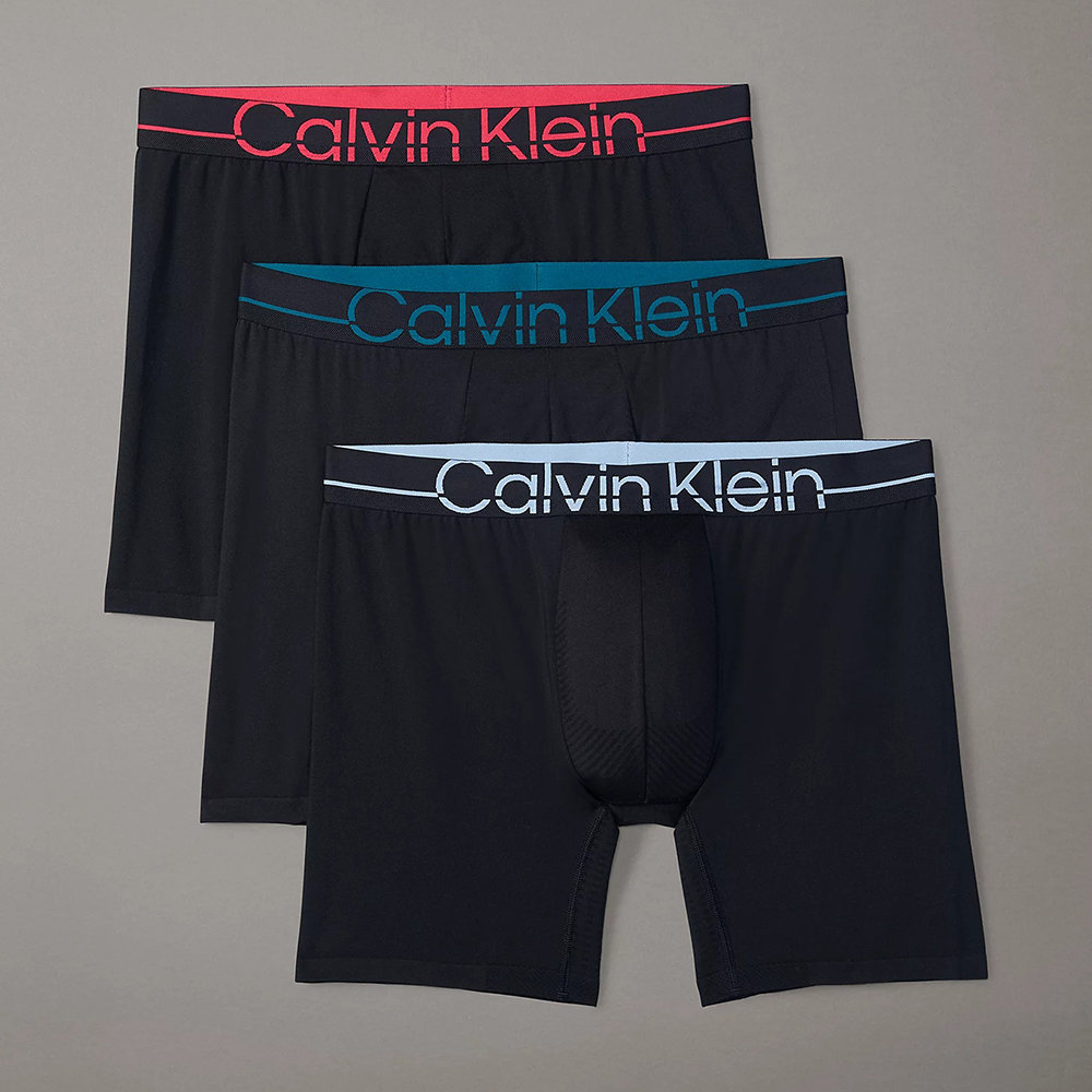 Set 3 quần Calvin Klein Pro Fit Long Leg Boxer Brief - Black, Size M