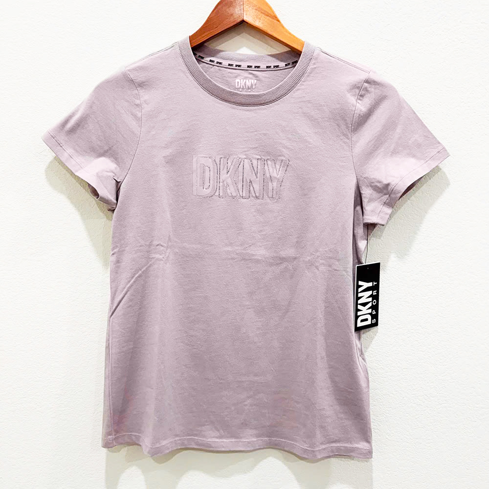 Áo DKNY Cotton Embellished-Logo - Dune, Size XS