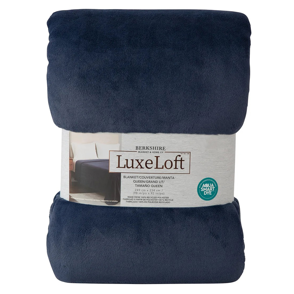 Chăn Berkshire Luxeloft Blanket - Queen Size, Navy