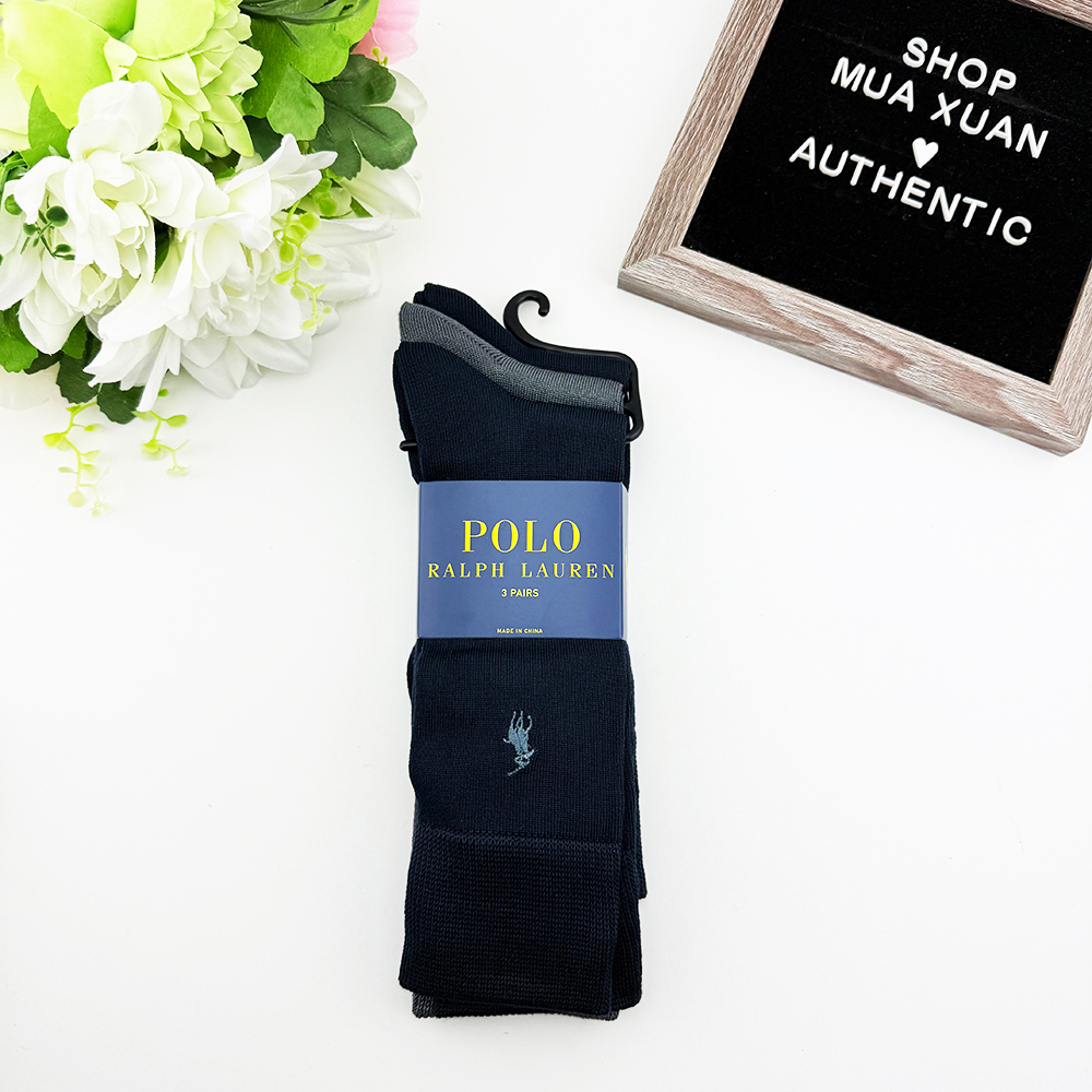 Vớ Polo Ralph Lauren Trouser Dress - Set 3 đôi, Navy