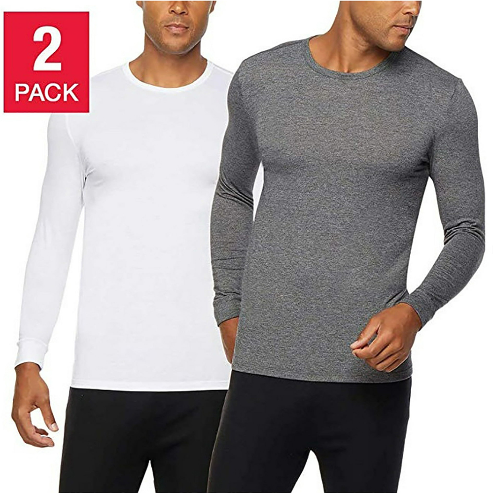 Set 2 áo 32 Degrees Men's Heat - White/Heather Charcoal, Size M