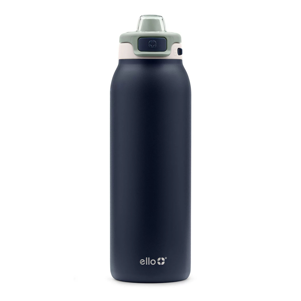 Bình nước Ello Pop & Fill Stainless Steel - Navy, 946ml