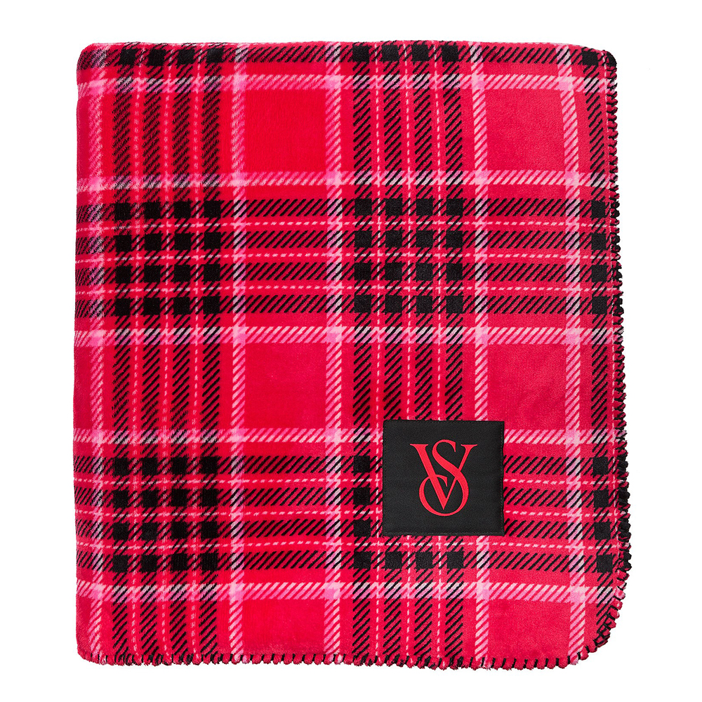 Chăn Victoria's Secret Sherpa, Red/Black