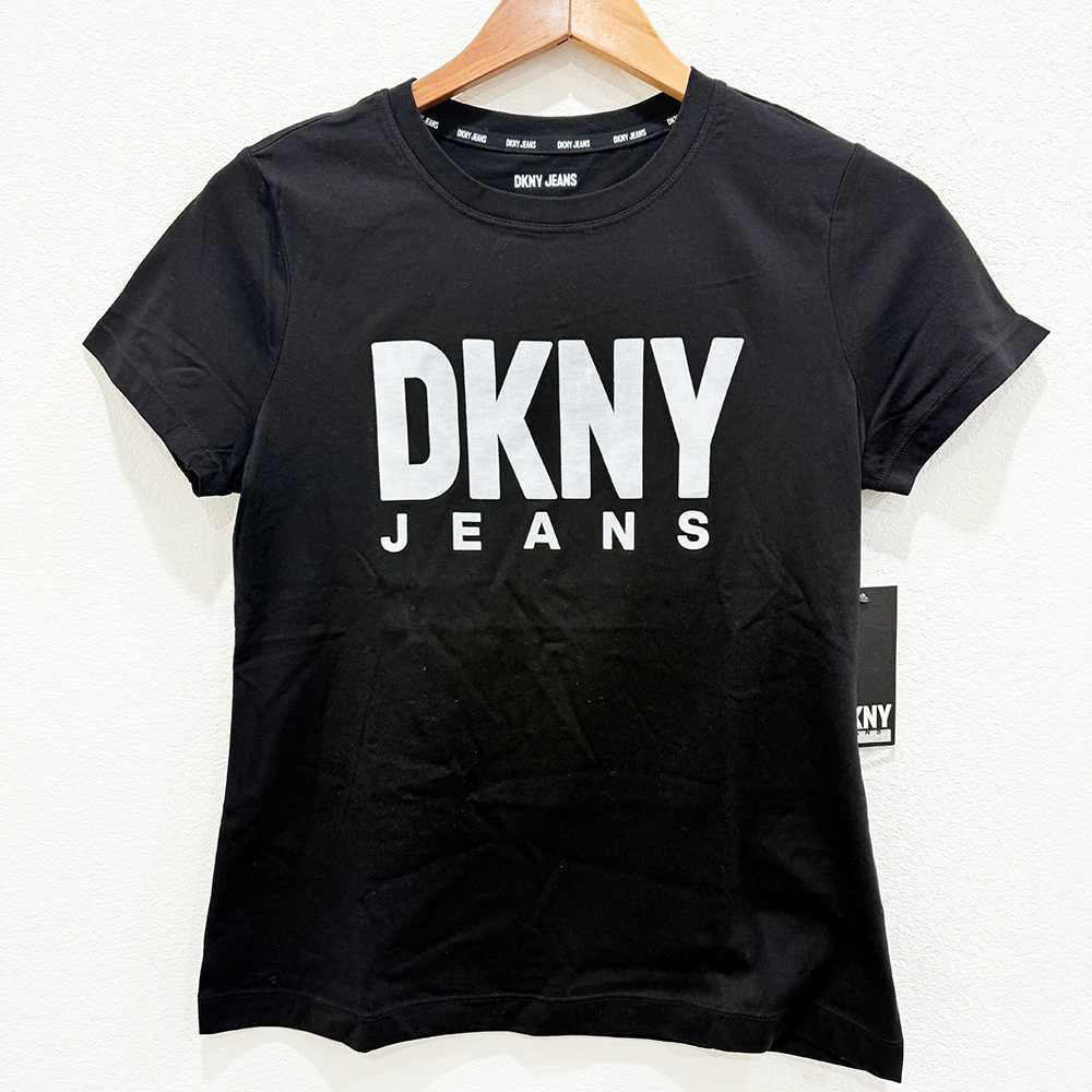 Áo DKNY Logo - Black/White, Size S