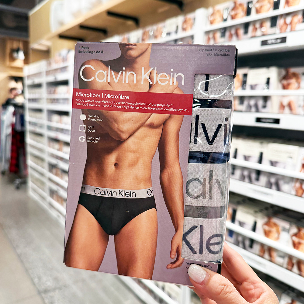 Set 4 quần Calvin Klein Chromatic Microfiber Hip Brief - Navy/Stripe/Grey/Turbulence, Size L