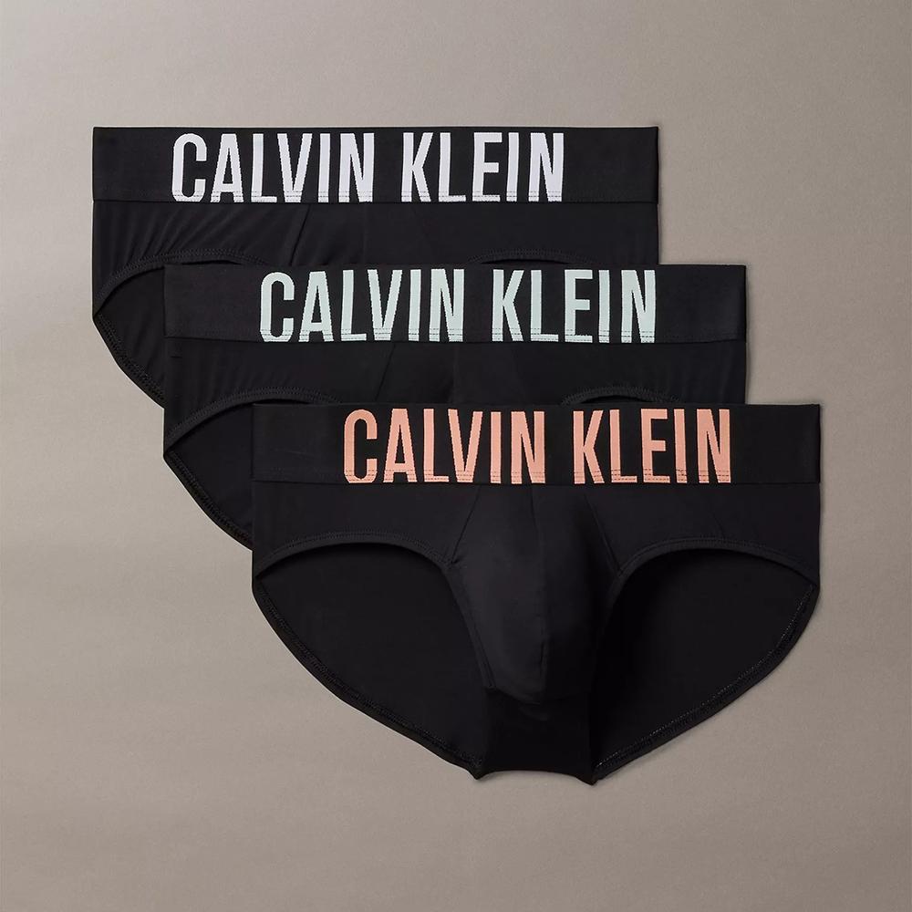 Set 3 quần Calvin Klein Intense Power Micro Hip Brief - ColorBlack Bodies W/ Papaya Punch/White/Moonlight Jade Logos, Size L