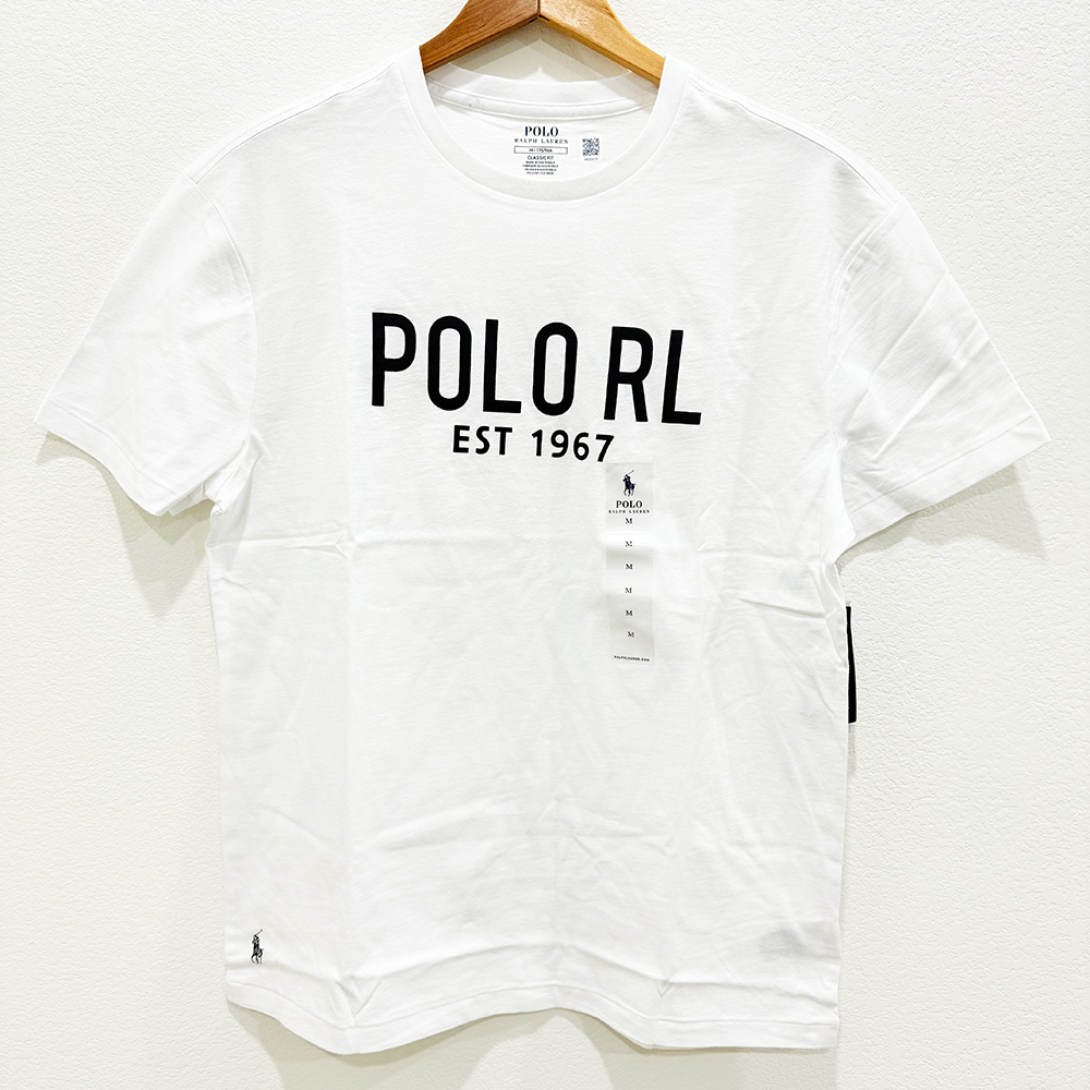 Áo Polo Ralph Lauren Classic Fit Logo Jersey - White, Size M