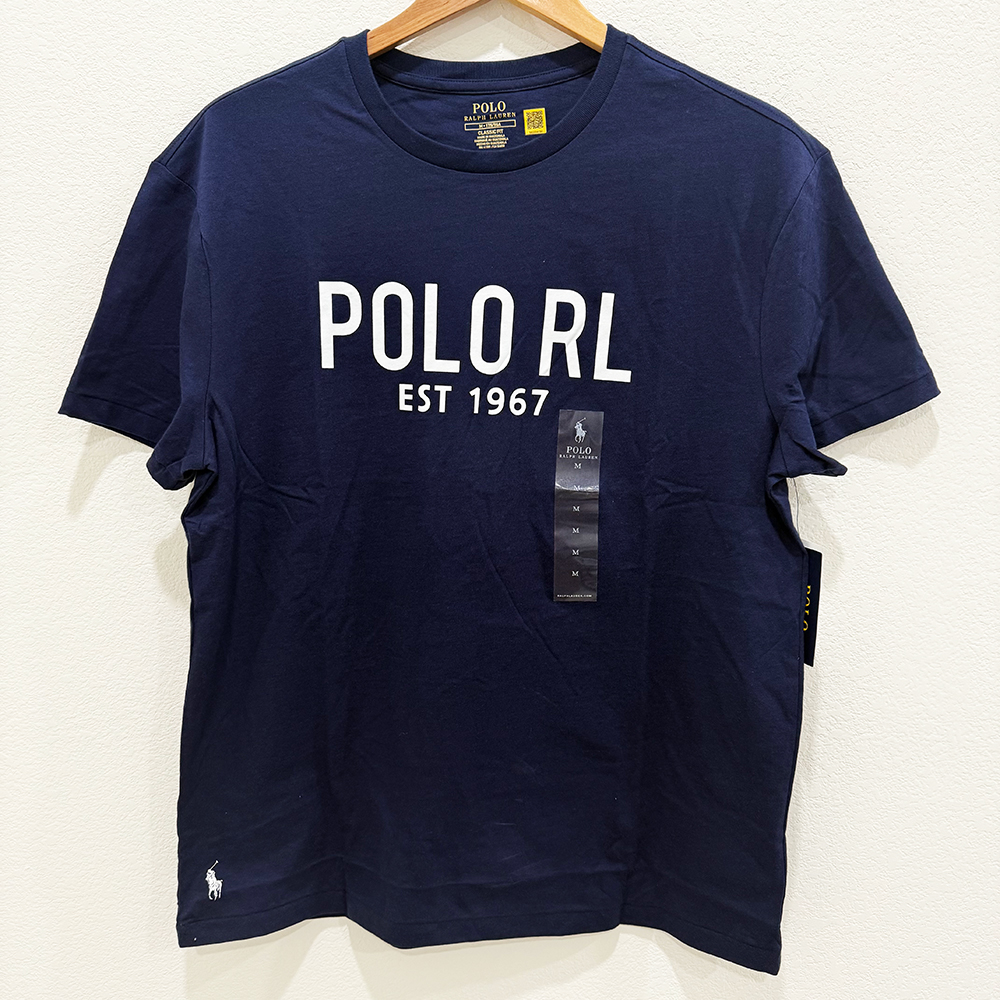 Áo Polo Ralph Lauren Classic Fit Logo Jersey - Navy, Size M