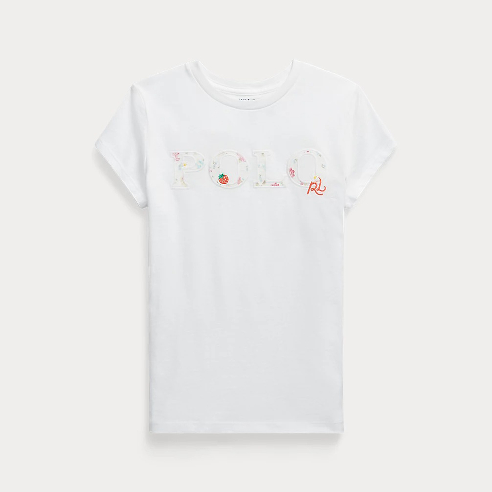 Áo Polo Ralph Lauren Graphic Tee - White, Size XL (Girl)