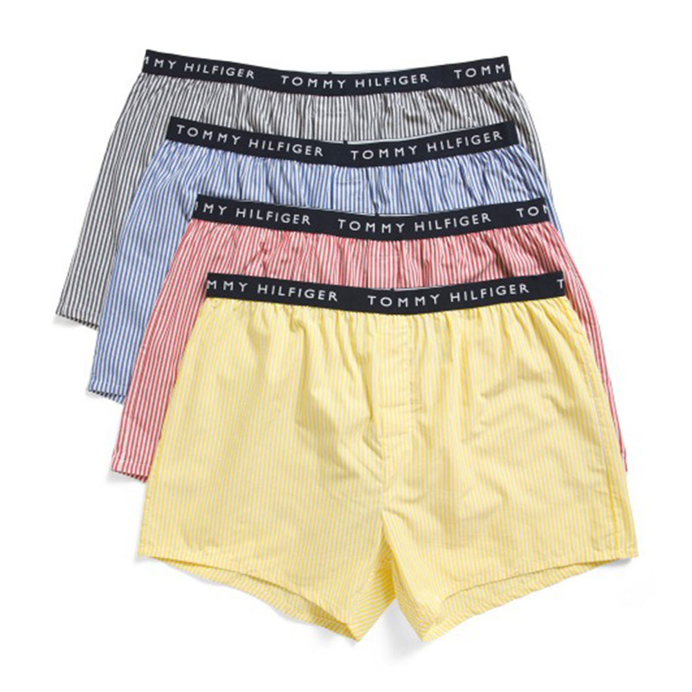 Set 4 quần Tommy Hilfiger Cotton Classics Woven Boxers - Sea Spray, Size S