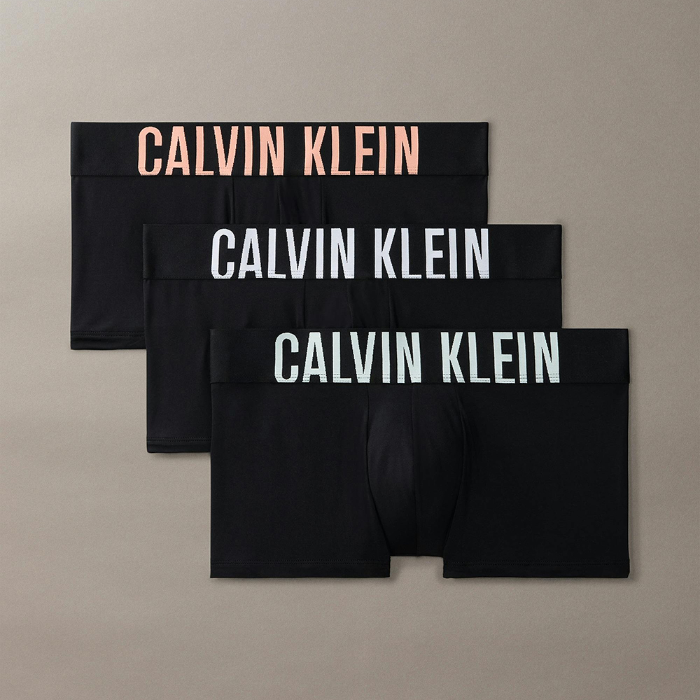 Set 3 quần Calvin Klein Intense Power Low Rise Trunk - Black, Size M