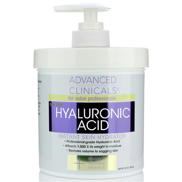 Kem dưỡng da Advanced Clinicals Hyaluronic Acid, 454g