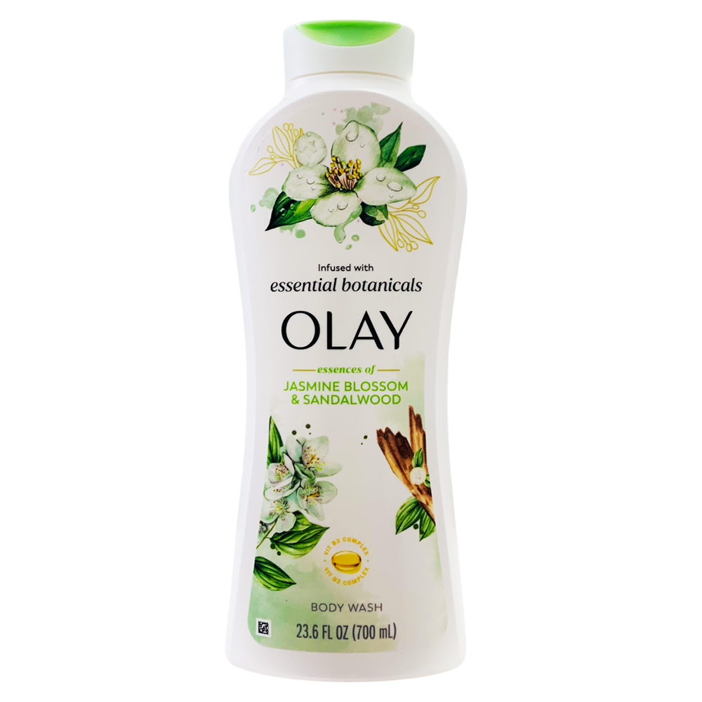 Sữa tắm Olay Infused With Essential Botanicals - Jasmine Blossom & Sandalwood, 700ml