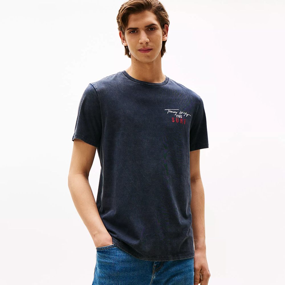 Áo Tommy Hilfiger Hilfiger Surf Logo T-Shirt - Navy, Size L