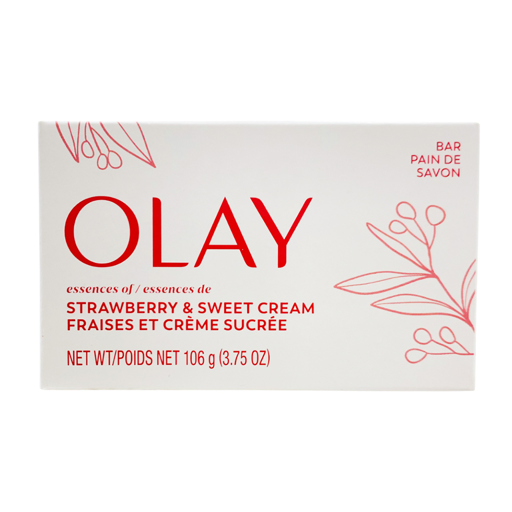Xà phòng Olay Infused With Essential Botanicals - Strawberry & Sweet Cream, 106g