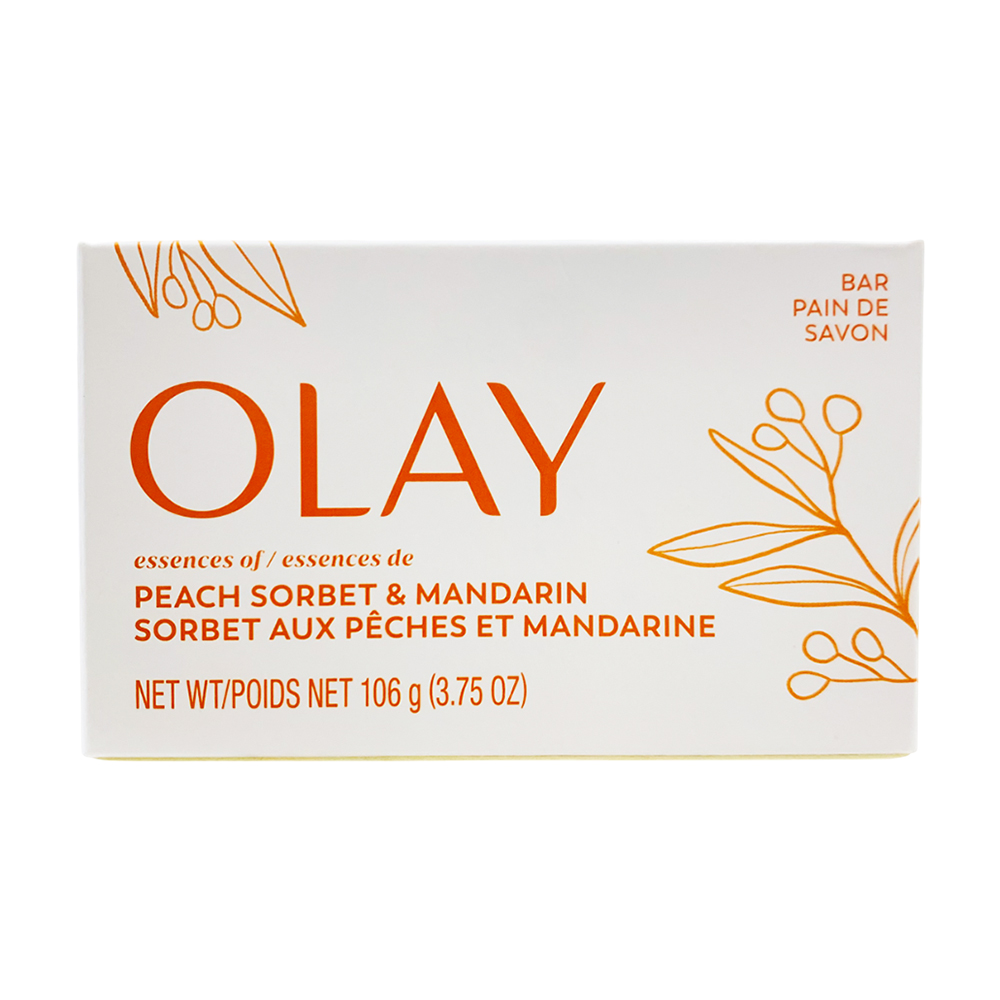 Xà phòng Olay Infused With Essential Botanicals - Peach Sorbet & Mandarin, 106g