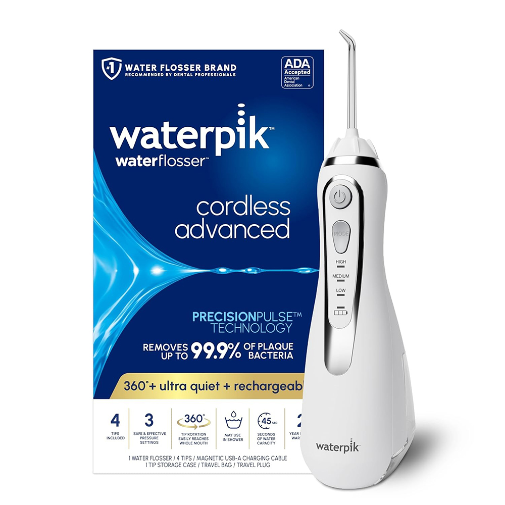 Máy tăm nước không dây Waterpik Cordless Advanced 2.0, White