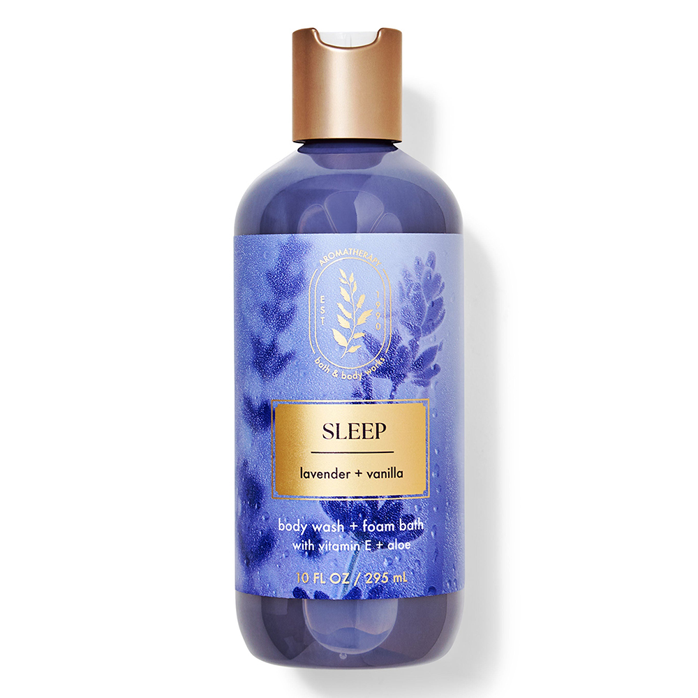 Gel tắm Bath & Body Works Aromatherapy - Sleep Lavender + Vanilla, 295ml