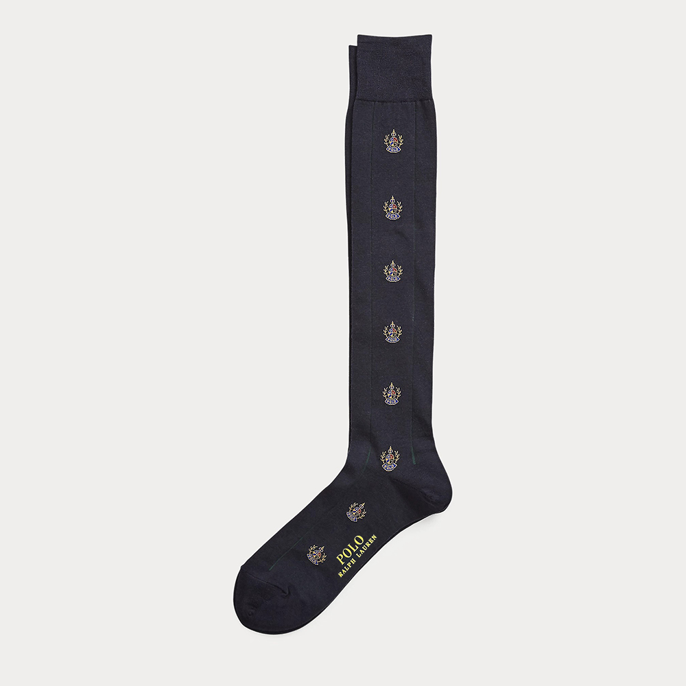 Vớ Polo Ralph Lauren Crest Cotton-Blend Socks, Navy