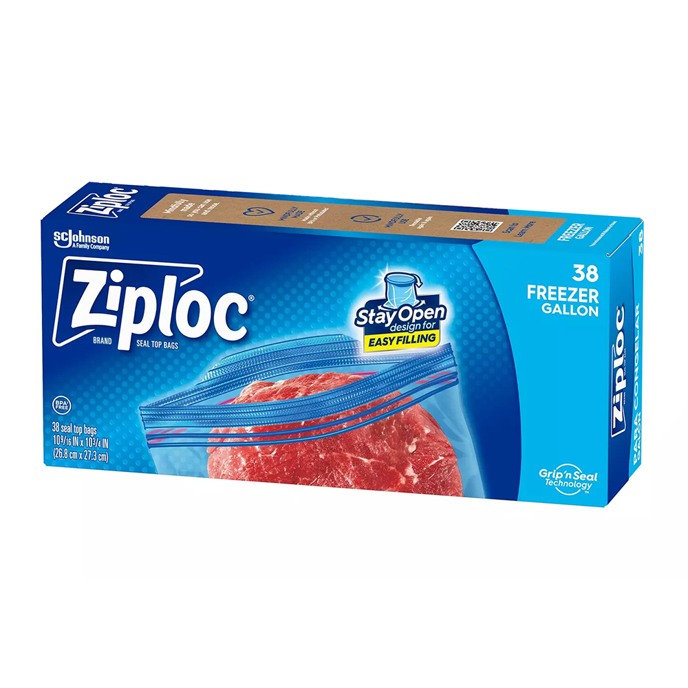 Túi Ziploc Freezer Gallon, 38 cái