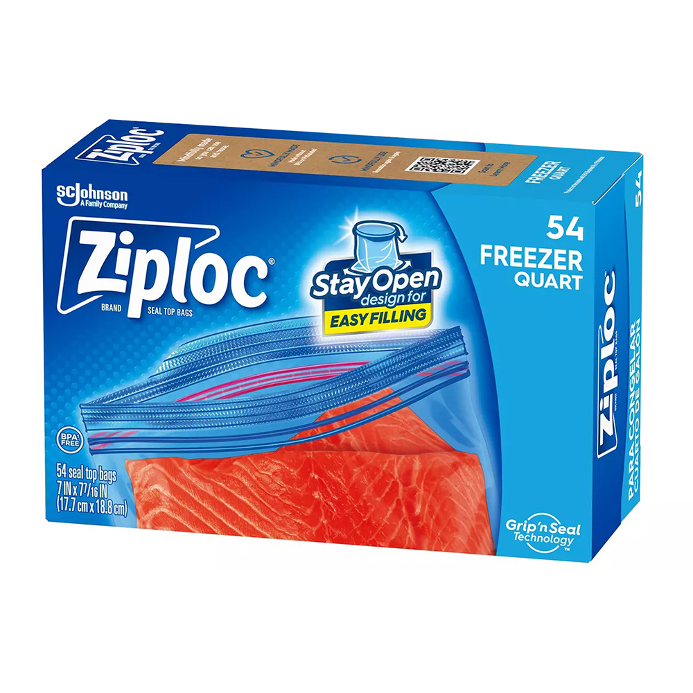 Túi Ziploc Freezer Quart, 54 cái
