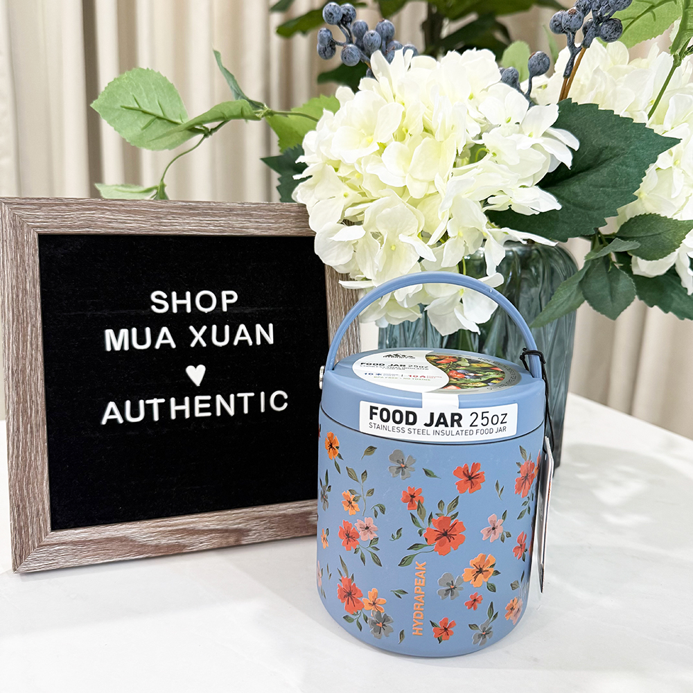 Bình đựng thức ăn giữ nhiệt Hydrapeak Stainless Steel Food Jars - Modern Blue, 740ml
