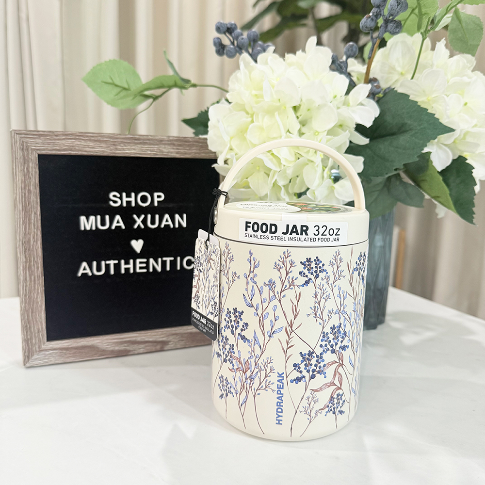 Bình đựng thức ăn giữ nhiệt Hydrapeak Stainless Steel Food Jars - Ivory, 947ml