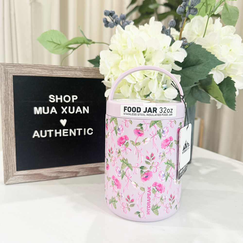 Bình đựng thức ăn giữ nhiệt Hydrapeak Stainless Steel Food Jars - Blush, 947ml