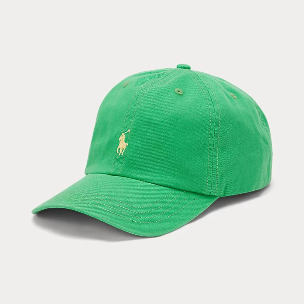 Mũ Polo Ralph Lauren Cotton Chino Ball Cap 8-20, Green/Yellow