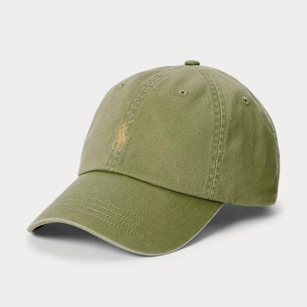 Mũ Polo Ralph Lauren Cotton Chino Ball Cap, Olive/Khaki