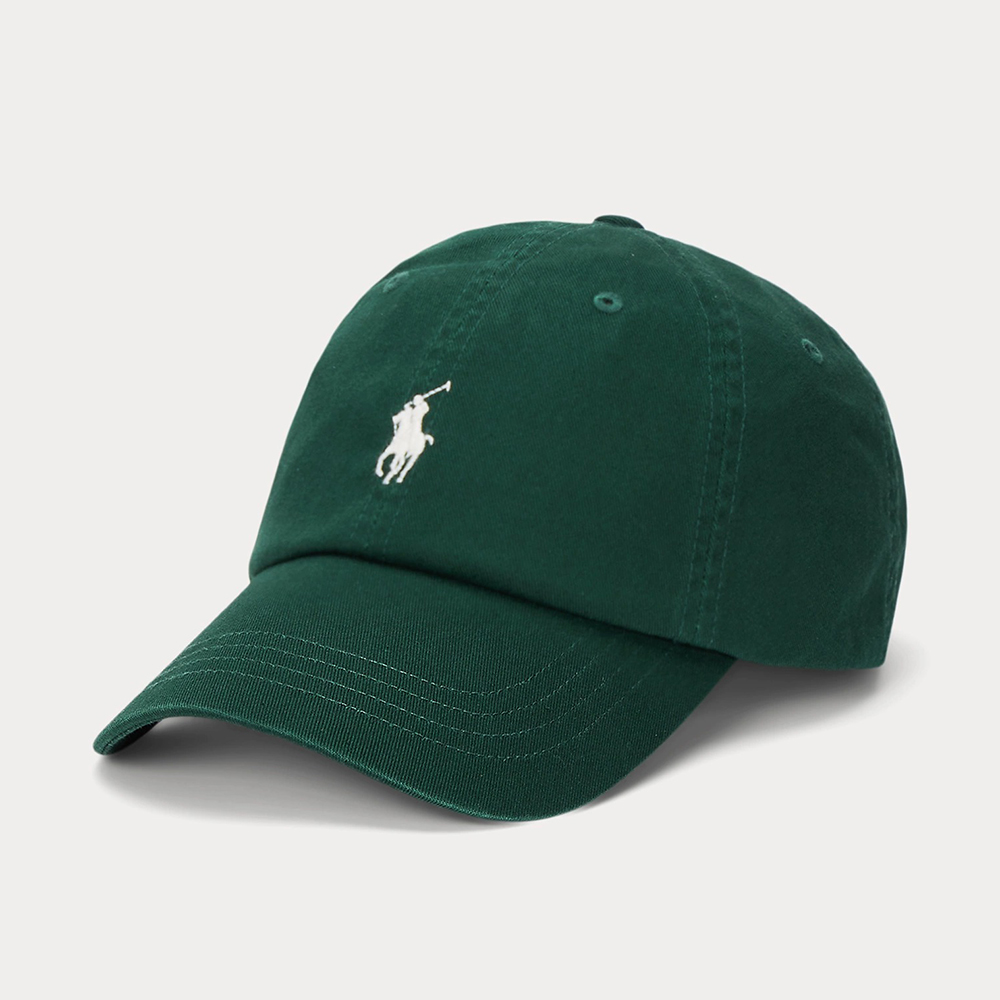 Mũ Polo Ralph Lauren Cotton Chino Ball Cap, Green/White