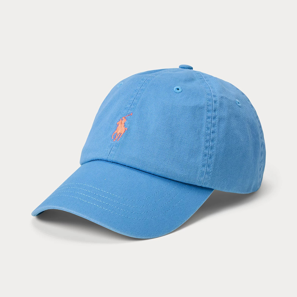 Mũ Polo Ralph Lauren Cotton Chino Ball Cap, Blue/Orange