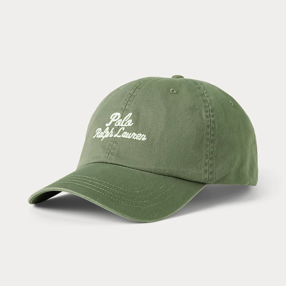 Mũ Polo Ralph Lauren Embroidered Twill Ball Cap, Green