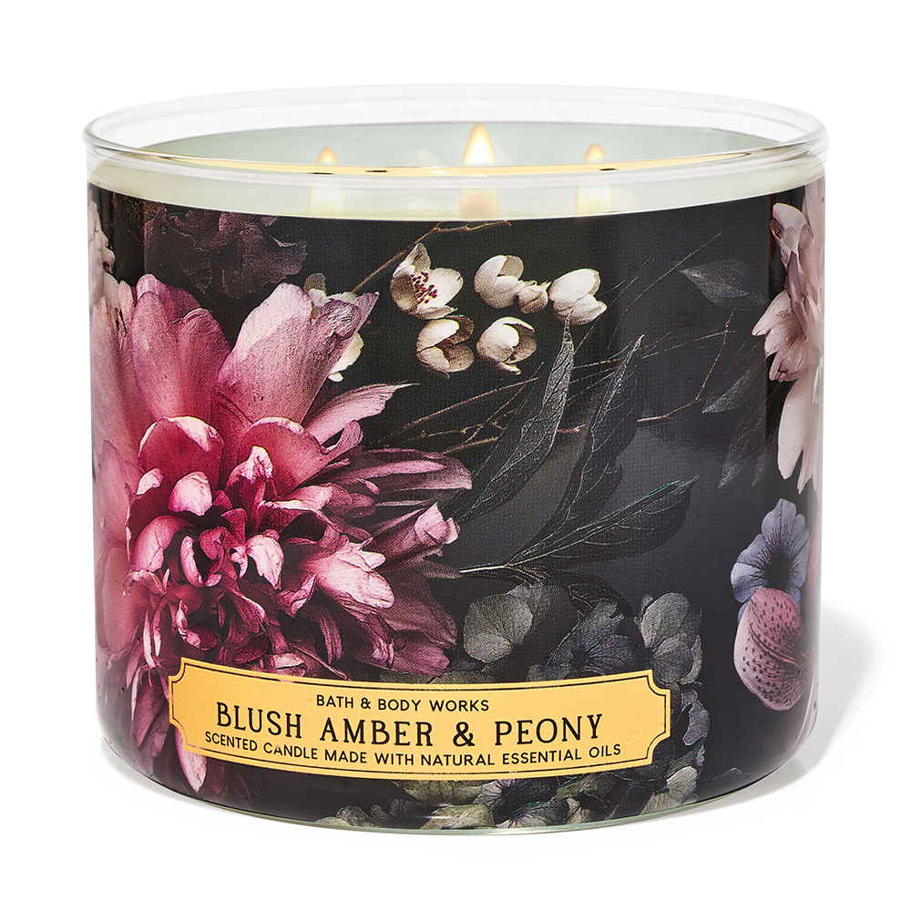 Nến thơm Bath & Body Works - Blush Amber & Peony, 411g