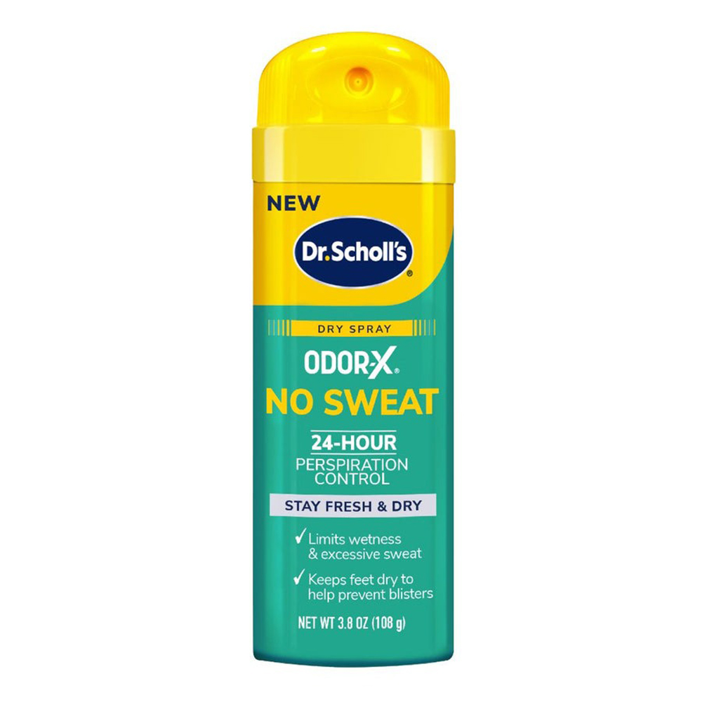 Dr.Scholl's Odor-X No Sweat Dry Spray, 108g