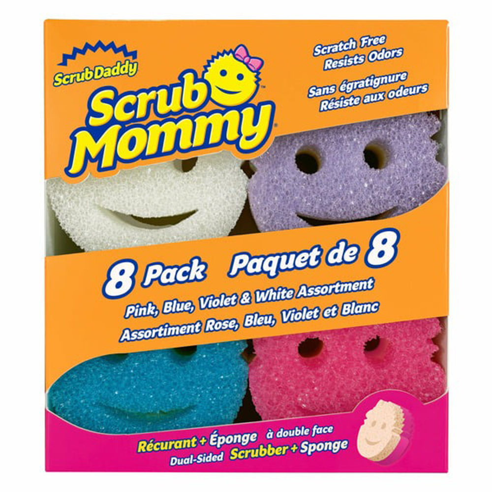 Scrub Daddy Scrub Mommy Dual-Sided Scrubber and Sponge, 8 miếng