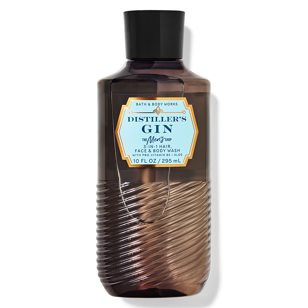 Gel tắm + gội + rửa mặt Bath & Body Works 3in1 Men's Collection - Distiller's Gin, 295ml