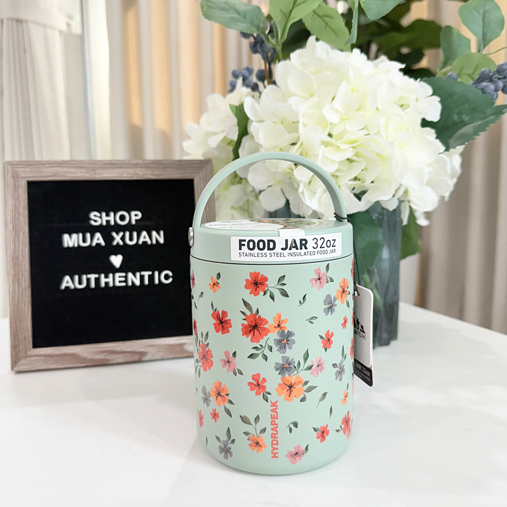 Bình đựng thức ăn giữ nhiệt Hydrapeak Stainless Steel Food Jars - Seafoam, 947ml