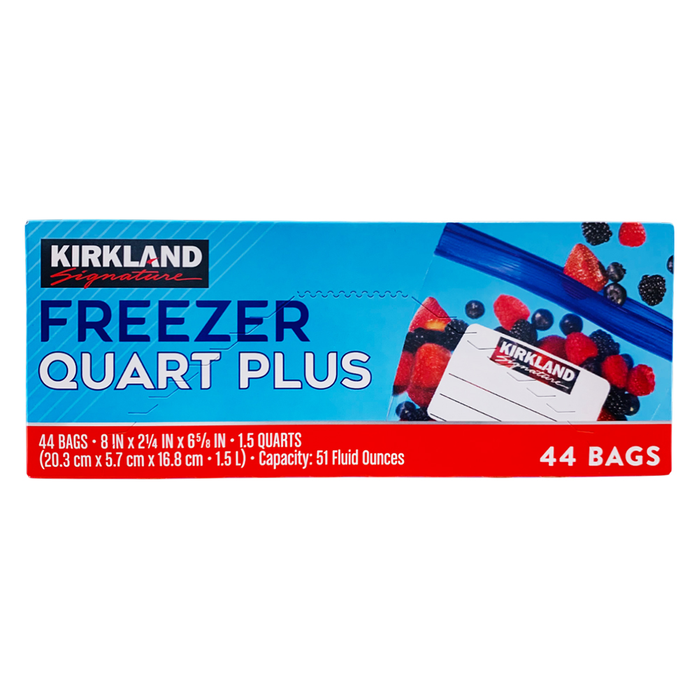 Túi Kirkland Signature Freezer Quart Plus, 44 cái