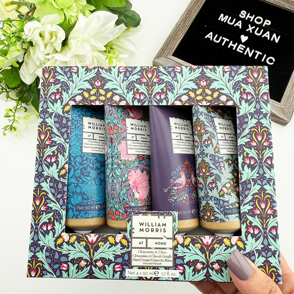 Set dưỡng da tay William Morris - Clementine & Clove, 4 x 50ml