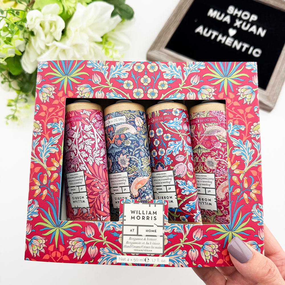 Set dưỡng da tay William Morris - Bergamot & Vetiver, 4 x 50ml