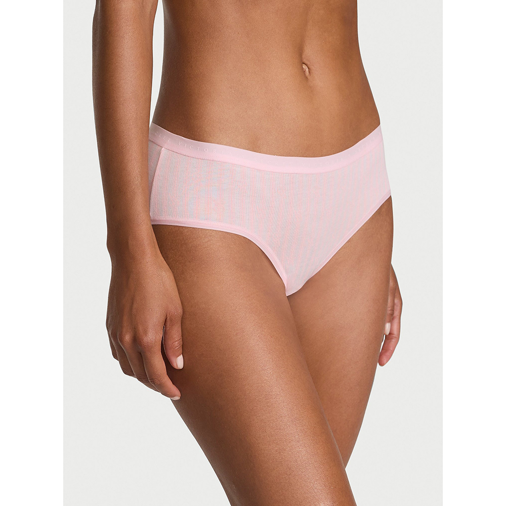 Quần lót Victoria's Secret Stretch Cotton Hiphugger - Pretty Blossom Stripes, Size M