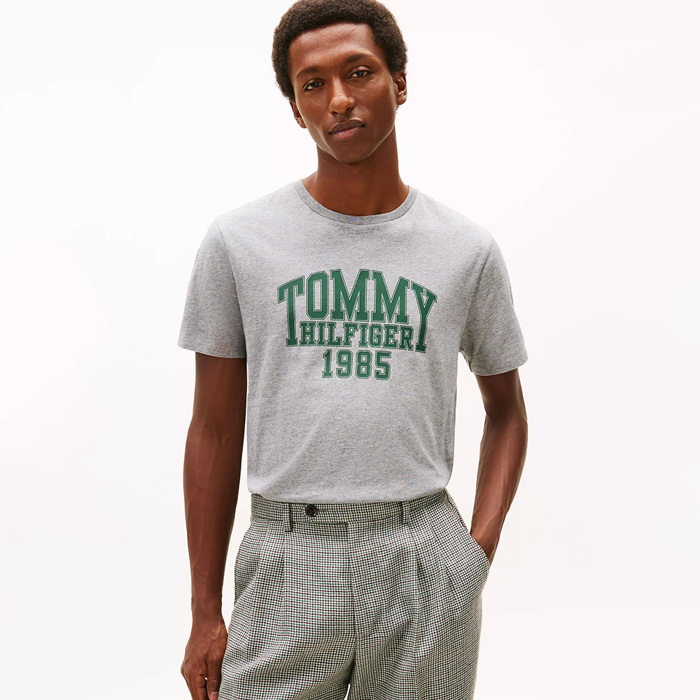 Áo Tommy Hilfiger Varsity 1985 Logo - Grey Heather, Size S