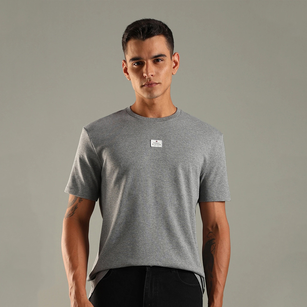 Áo Tommy Hilfiger Logo - Grey Heather, Size S